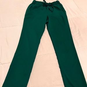 Jaanuu Straight Leg Scrub Pants- Hunter Green